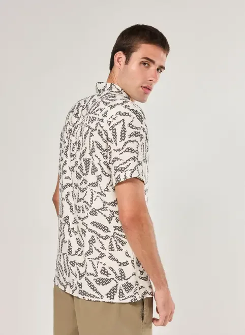 Camisa Regular Estampa Orgânica