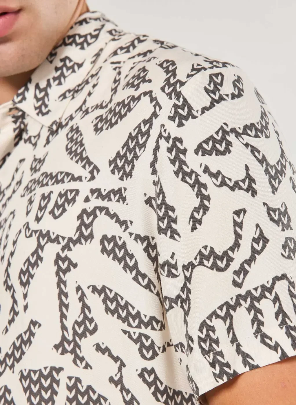 Camisa Regular Estampa Orgânica