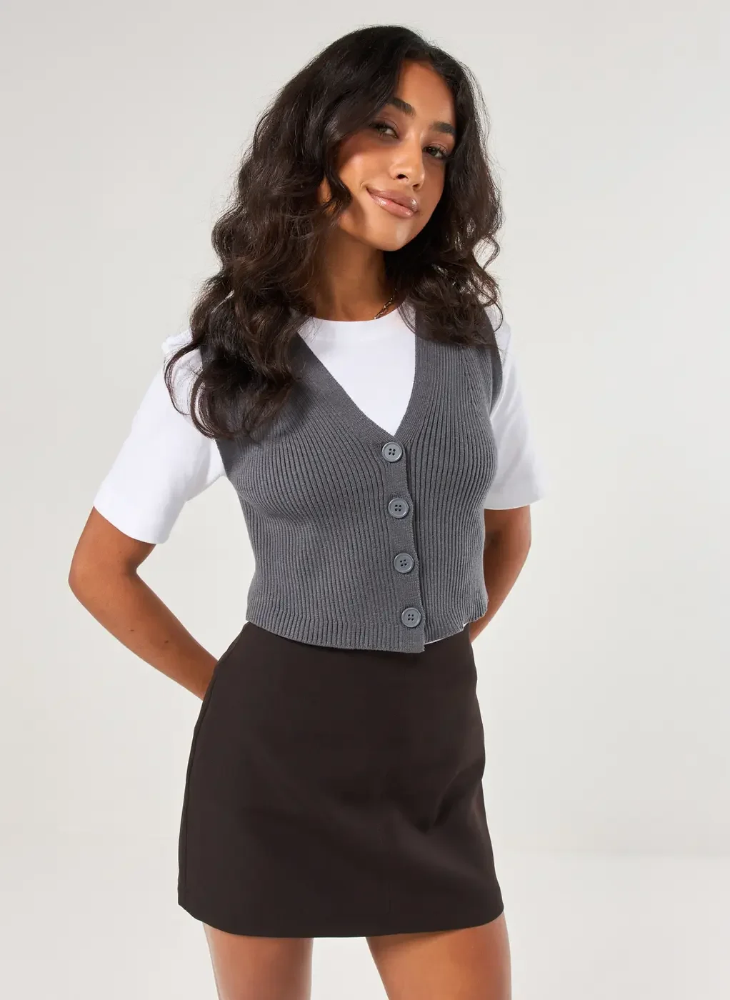 Colete Chumbo Em Tricô