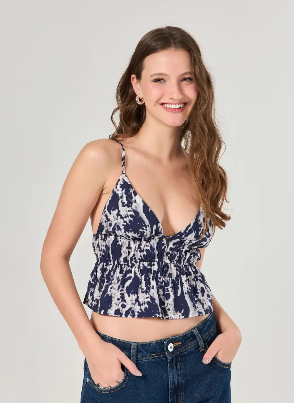 Cropped Estampado Elásticos