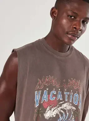 Regata Sleeveless Box Marrom Estonada