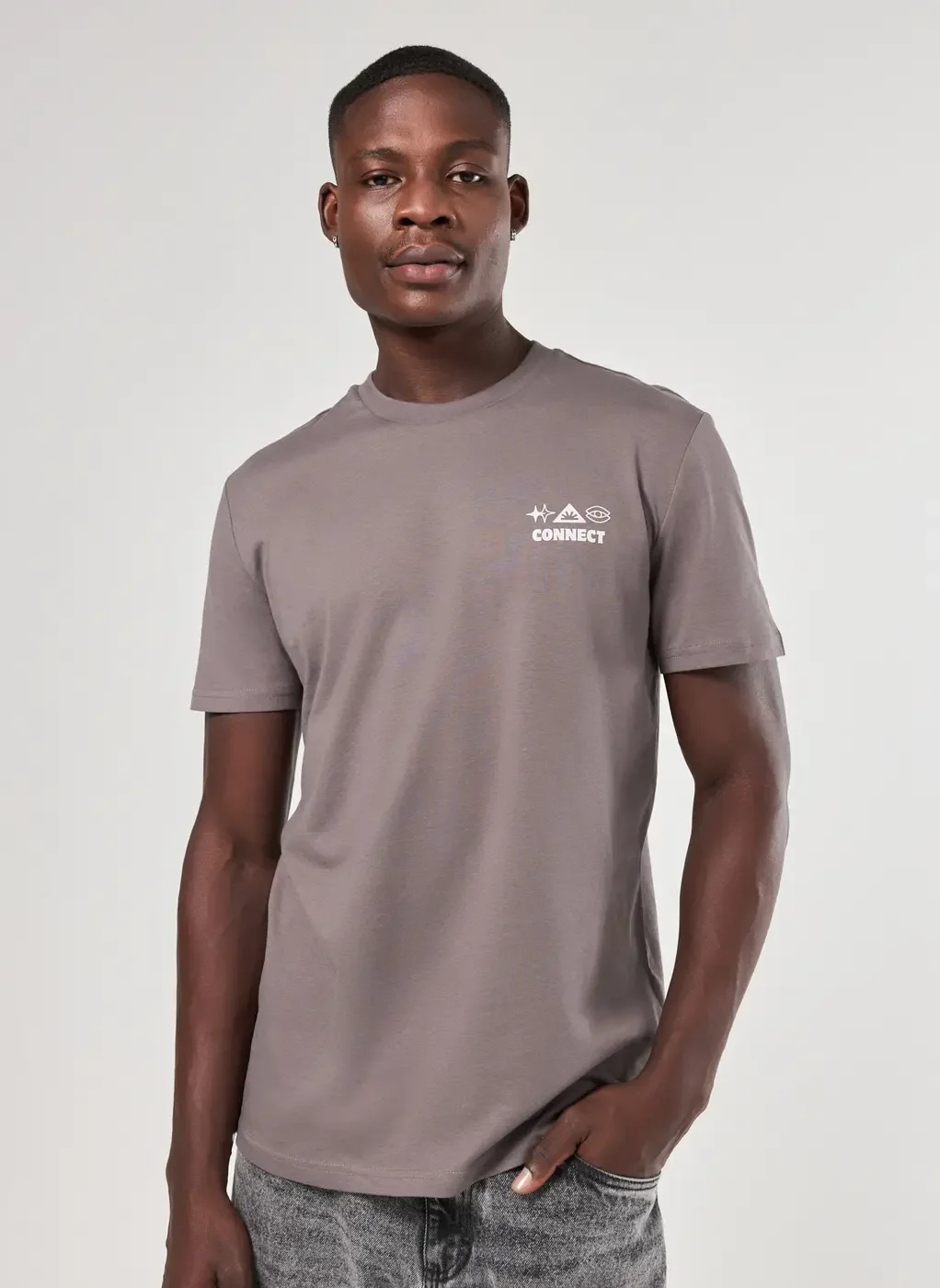 Camiseta Regular Chumbo Connect