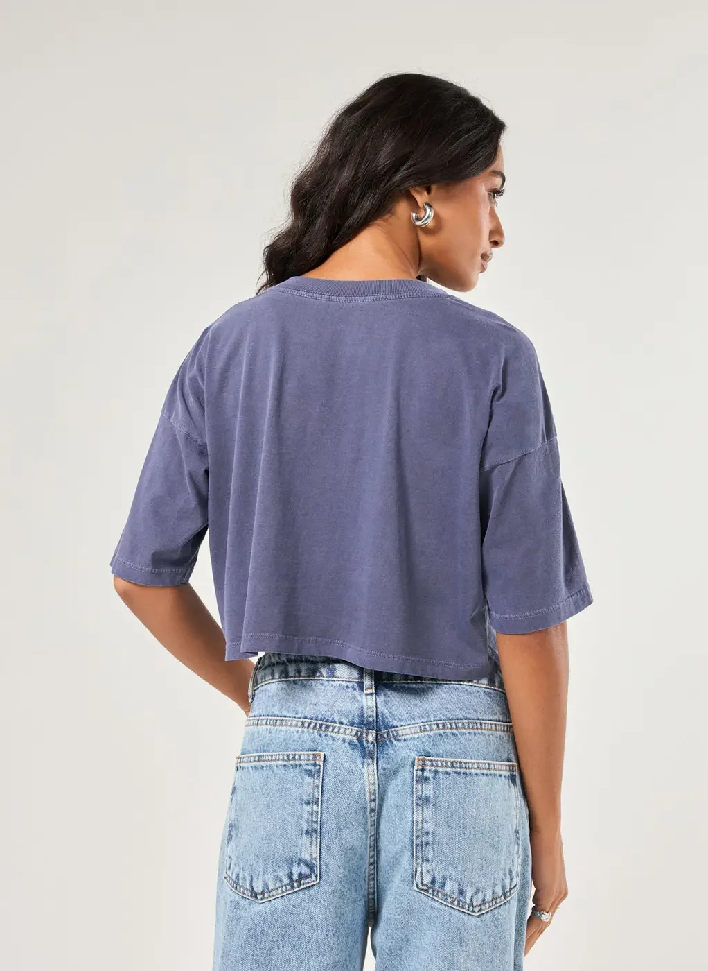 Camiseta Cropped Florida Com Glitter