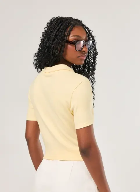 Cropped Polo Ribana