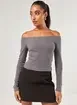 Blusa Ombro A Ombro Com Ilhós
