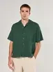 Camisa Box Texturizada Verde