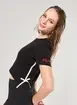 Blusa Preta Canelada Lucky Girl