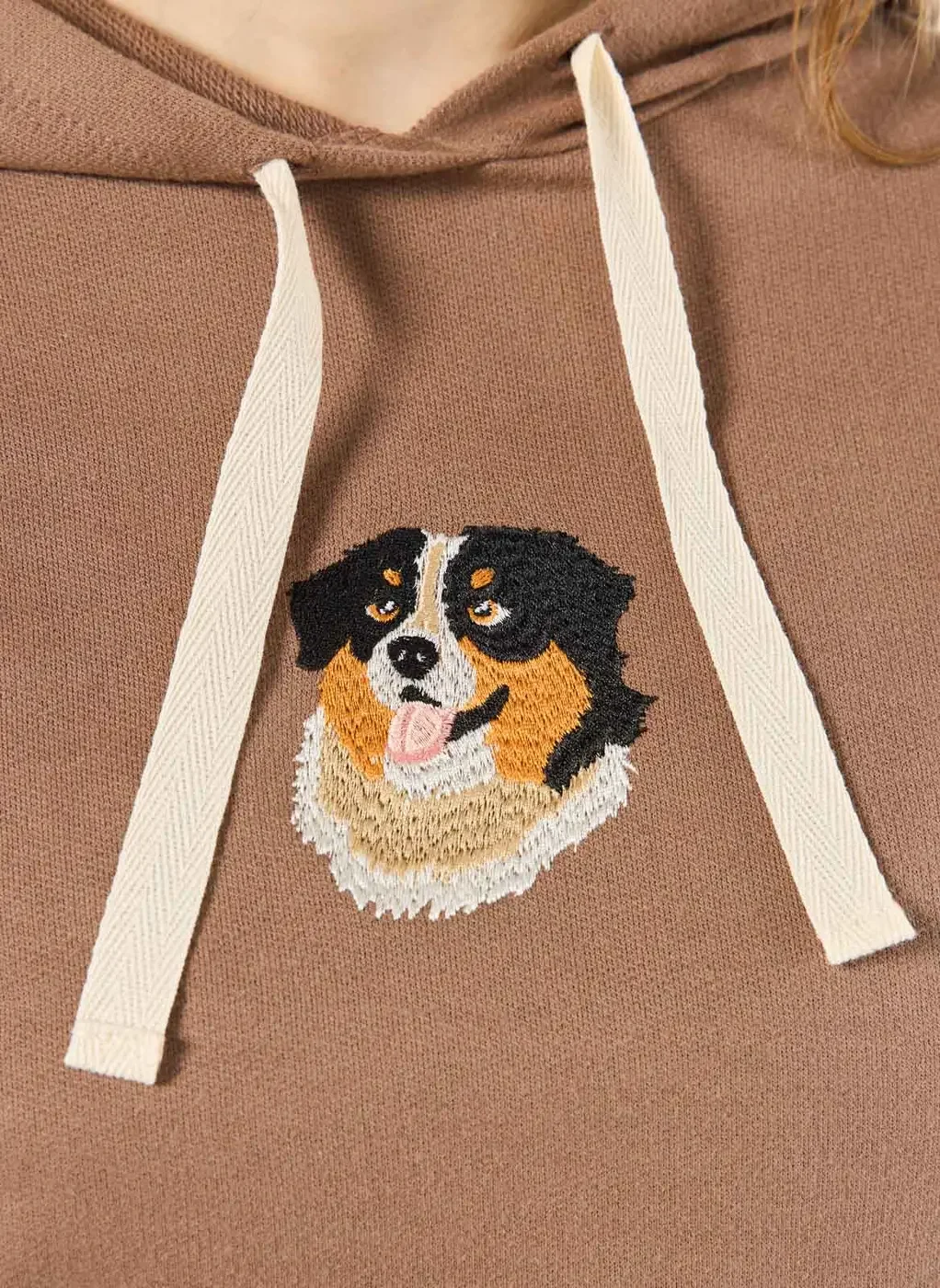 Moletom Marrom Bordado Doguinho