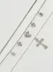 Conjunto 3 Colares Cruz E Coração