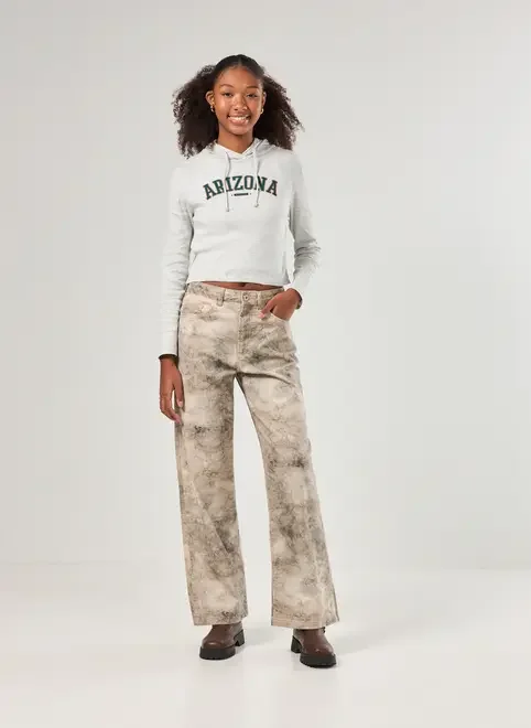 Blusa Manga Longa Arizona Com Capuz