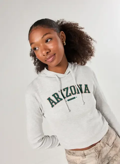 Blusa Manga Longa Arizona Com Capuz