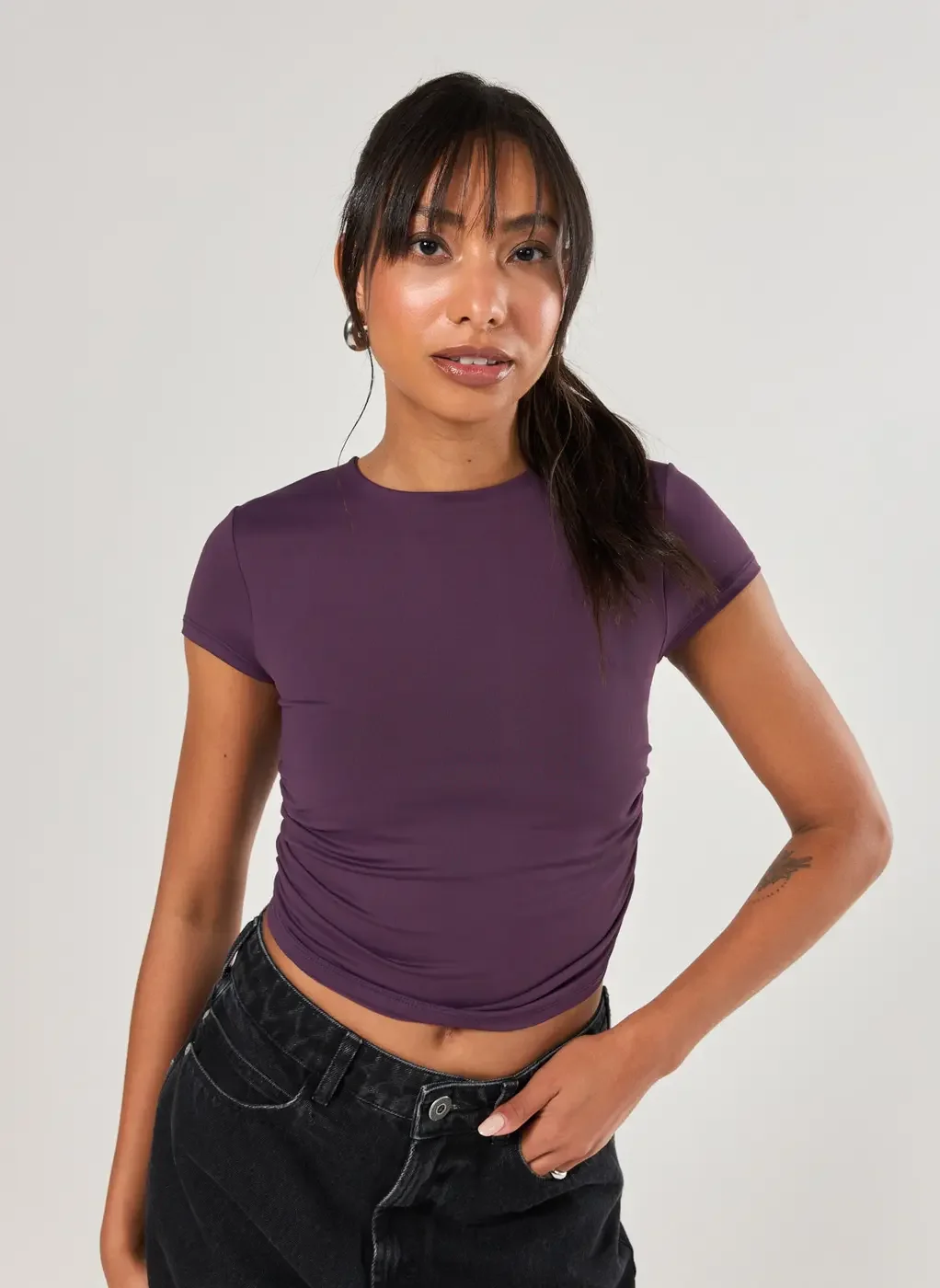 Cropped Poliamida Com Amarração