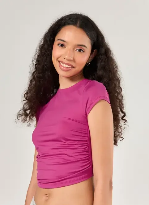 Cropped Poliamida Com Amarração