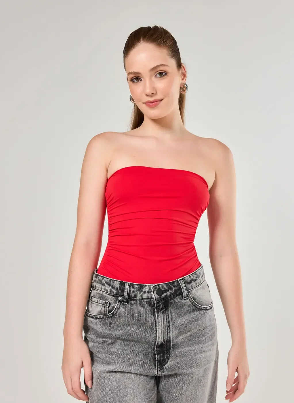 Body Poliamida Sem Alça