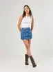Saia Jeans Costuras Marcantes