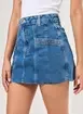 Saia Jeans Costuras Marcantes