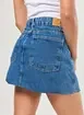 Saia Jeans Costuras Marcantes
