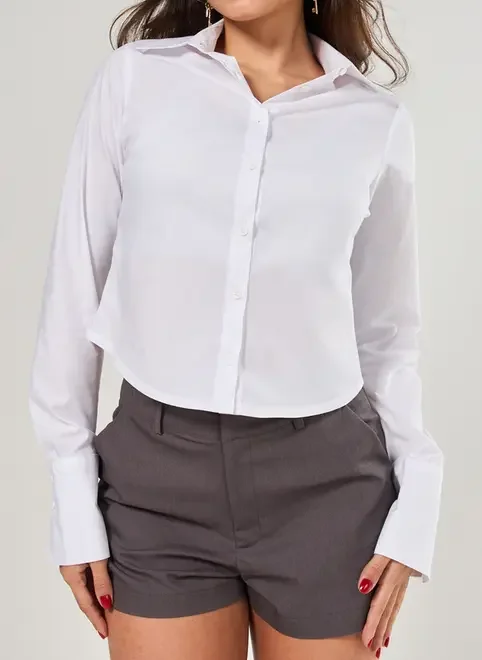 Camisa Alfaiataria Manga Longa