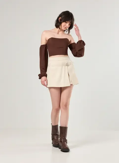 Cropped Corsetado Ciganinha