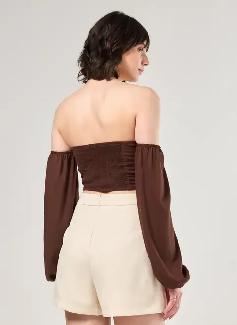 Cropped Corsetado Ciganinha