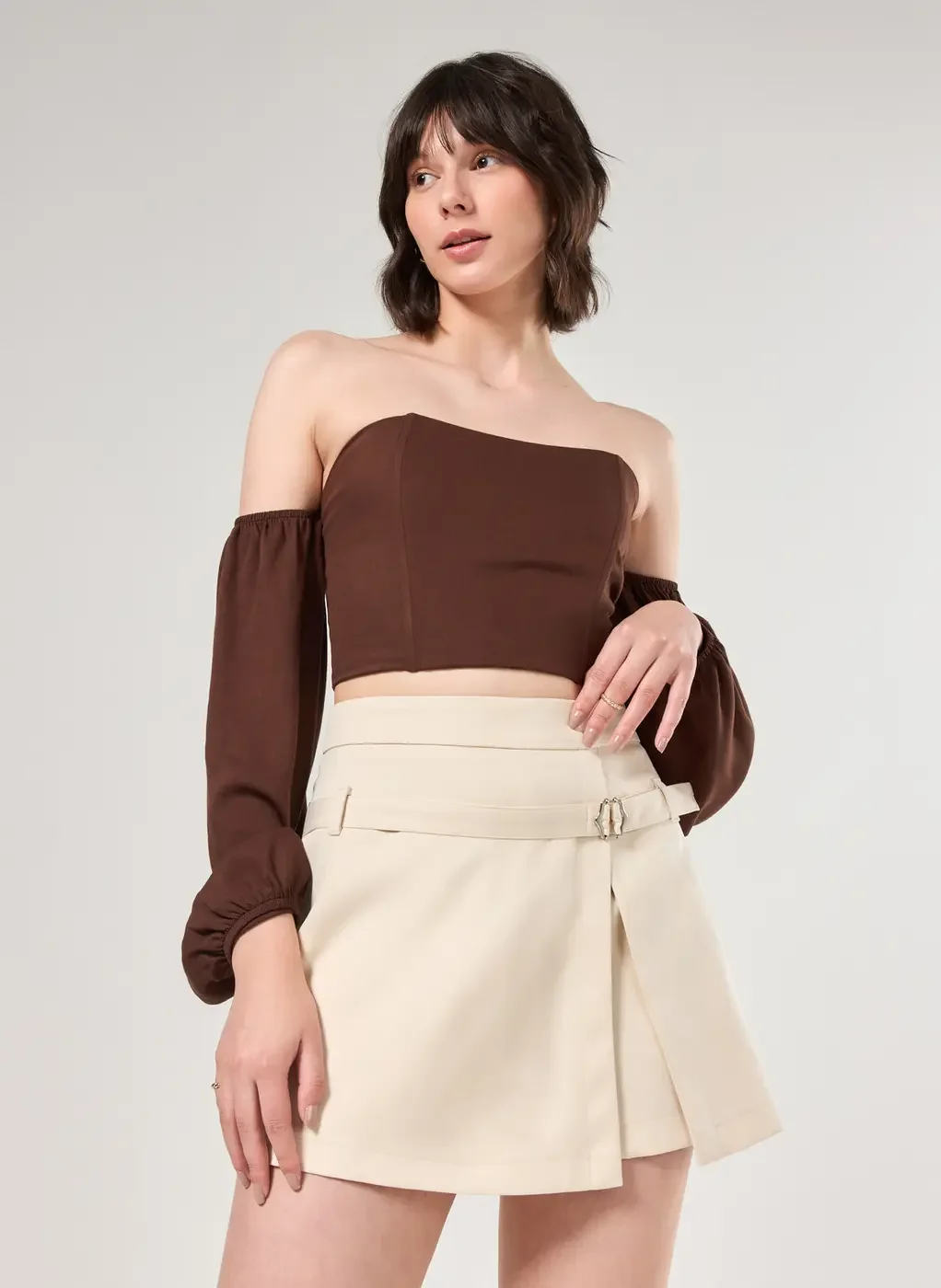 Cropped Corsetado Ciganinha