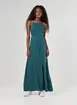 Vestido Longo Verde Halter E Amarração