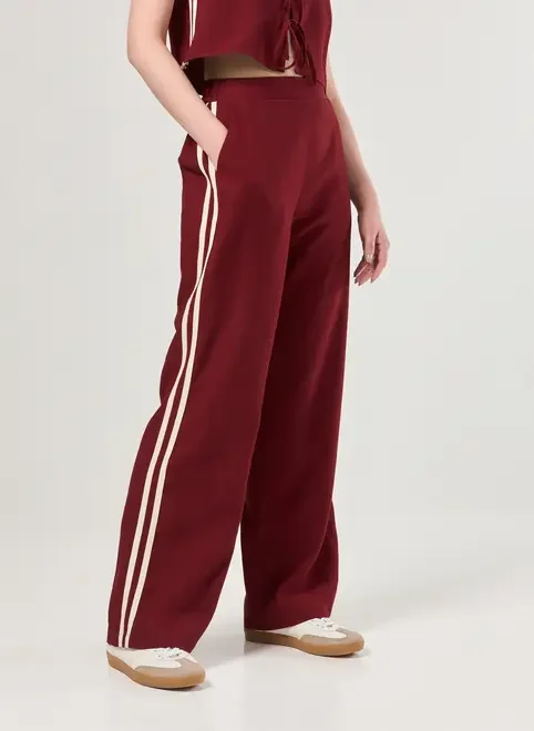 Calça Reta Listra Lateral