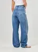Calça Jeans Wide Leg Listra Lateral