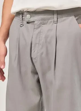 Calça Sarja Cinza Alfaiataria