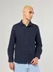 Jaqueta Estilo Camisa Texturizada Marinho