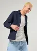 Jaqueta Estilo Camisa Texturizada Marinho