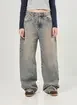 Calça Jeans Dirty Oversized Cintura Baixa