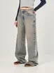 Calça Jeans Dirty Oversized Cintura Baixa