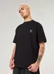 Camiseta Oversized Preta Bordado Fantasma