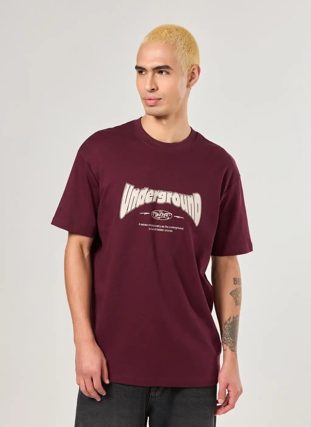 Camiseta Comfort Bordô Underground