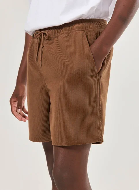 Bermuda Em Veludo Cotelê