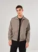 Jaqueta Sarja Bomber Chumbo