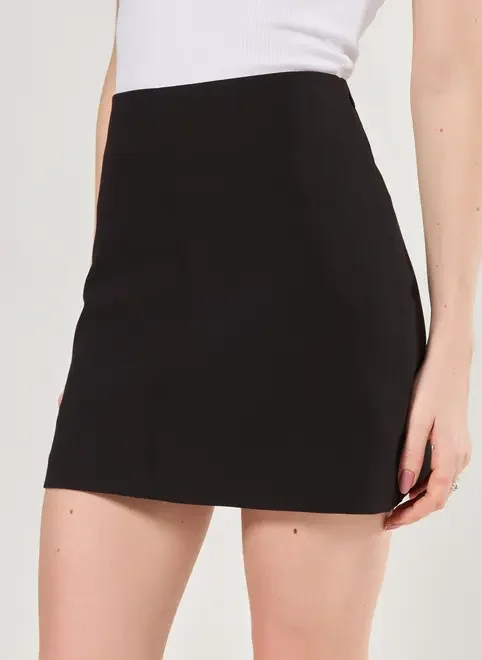 Saia Com Short Alfaiataria Preta