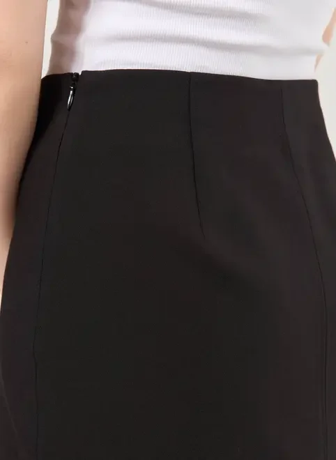 Saia Com Short Alfaiataria Preta