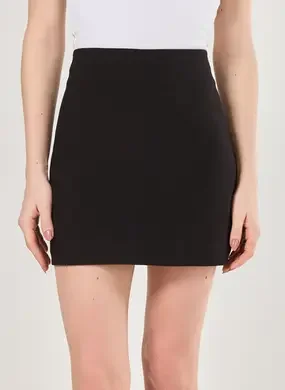 Saia Com Short Alfaiataria Preta