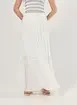 Saia Longa Off-White Babados