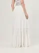 Saia Longa Off-White Babados