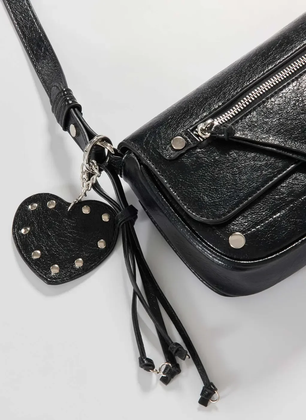 Bolsa Baguete Poliuretano Preto