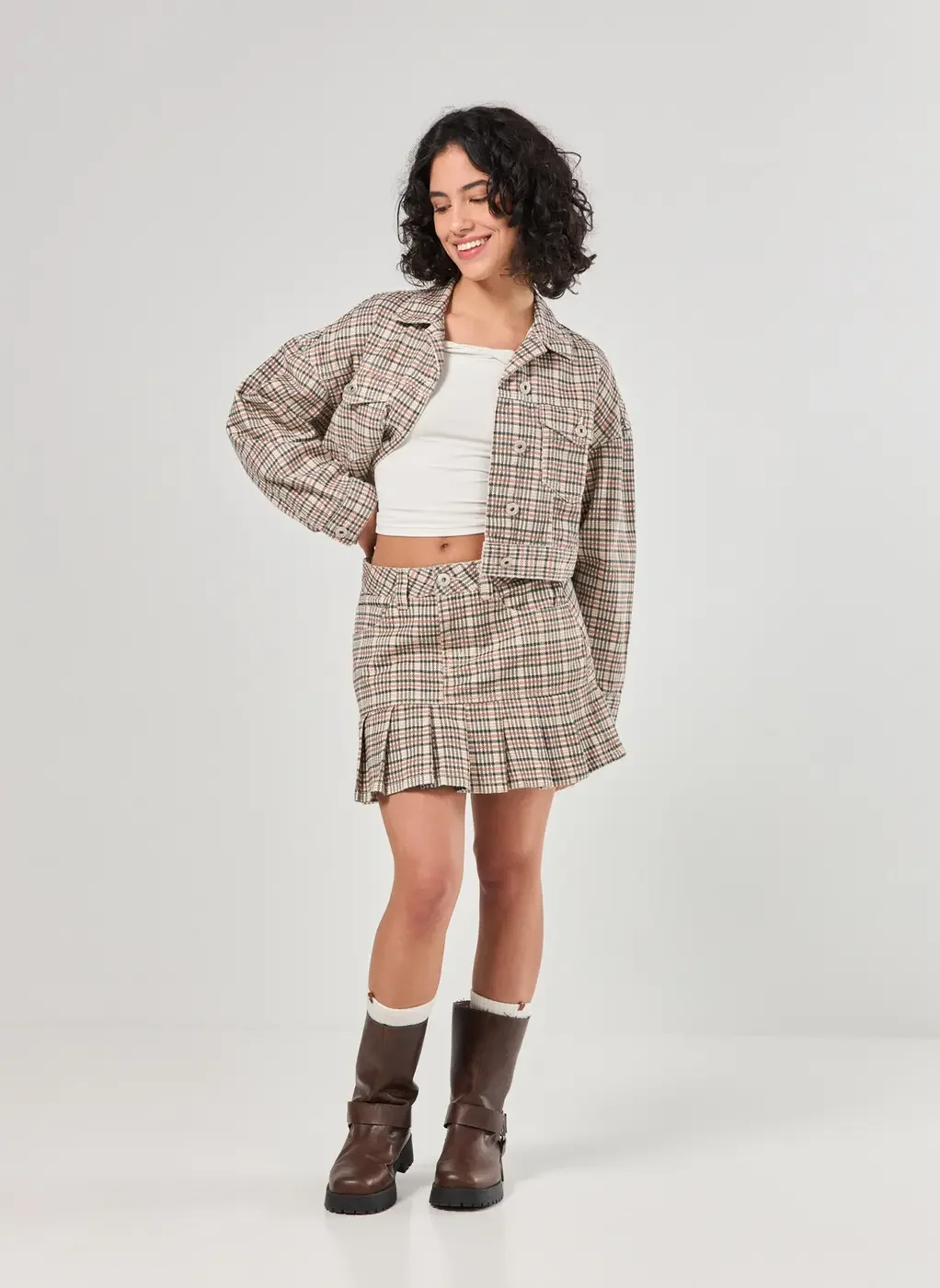 Saia Sarja Xadrez Com Babadinho