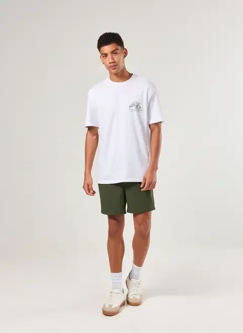 Camiseta Comfort Branca Estampa Costas