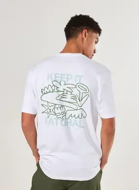 Camiseta Comfort Branca Estampa Costas