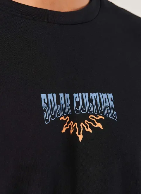 Camiseta Comfort Preta Solar