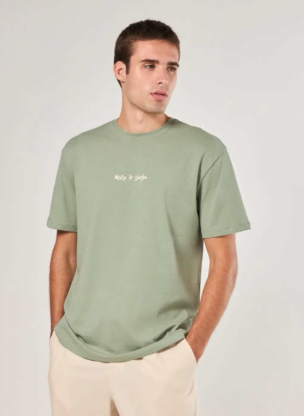 Camiseta Comfort Verde Simple