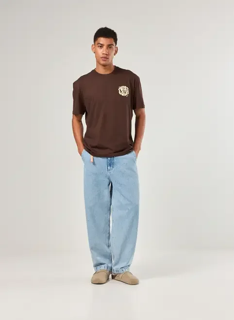 Camiseta Comfort Marrom Twist Solve