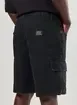 Bermuda Jeans Preto Bolsos Cargo